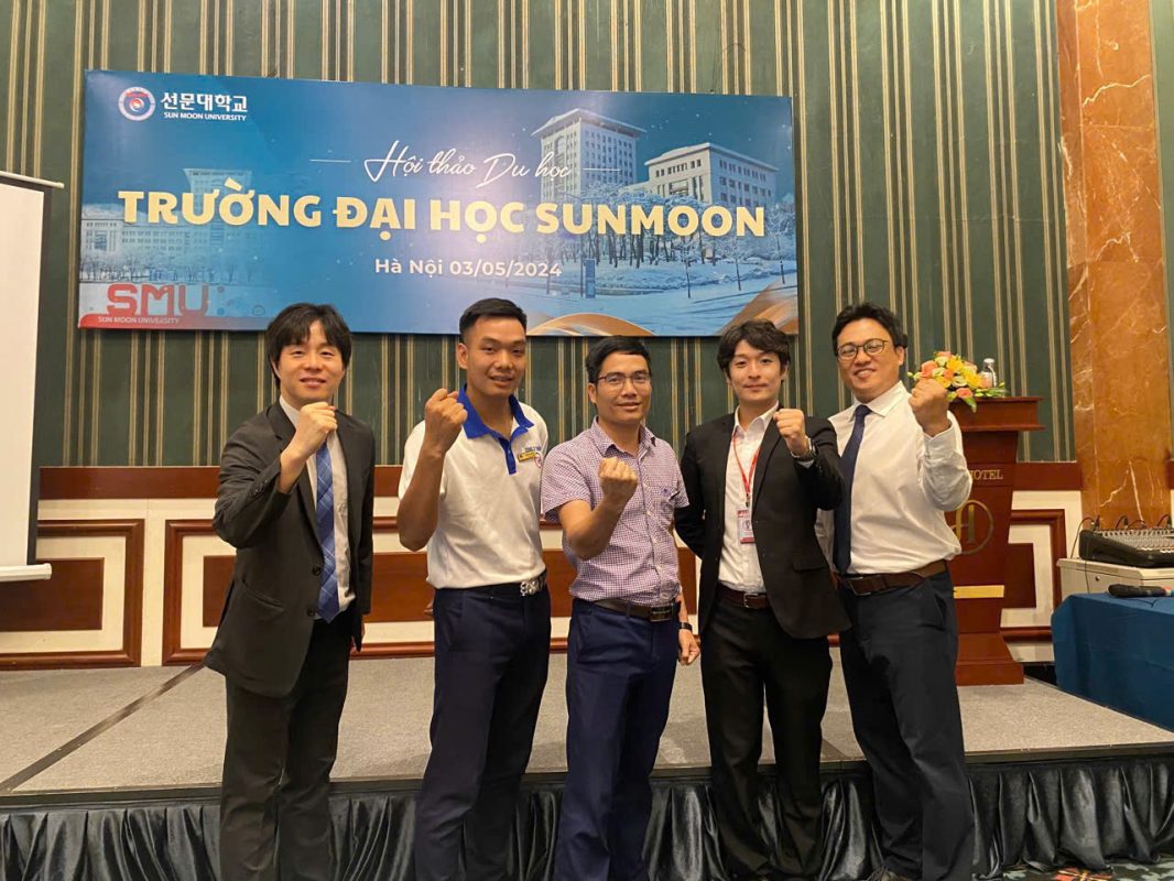 Thiên An gặp gỡ và làm việc cùng trường Đại học Sunmoon Hàn Quốc